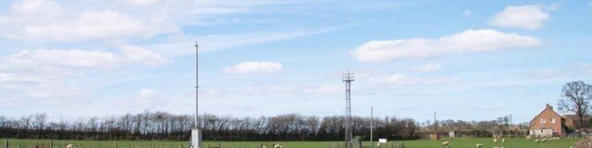 Meteorological Station, Rosemaund A remote site off the no through road to the DEFRA site at Rosemaund Farm.