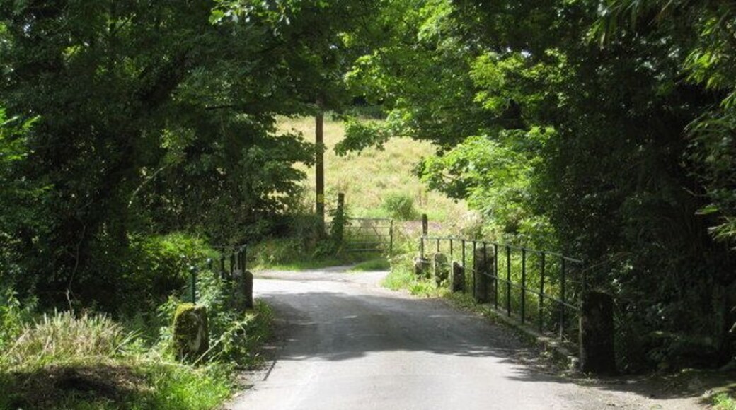 Porkellis Bridge Crossing the River Cober.