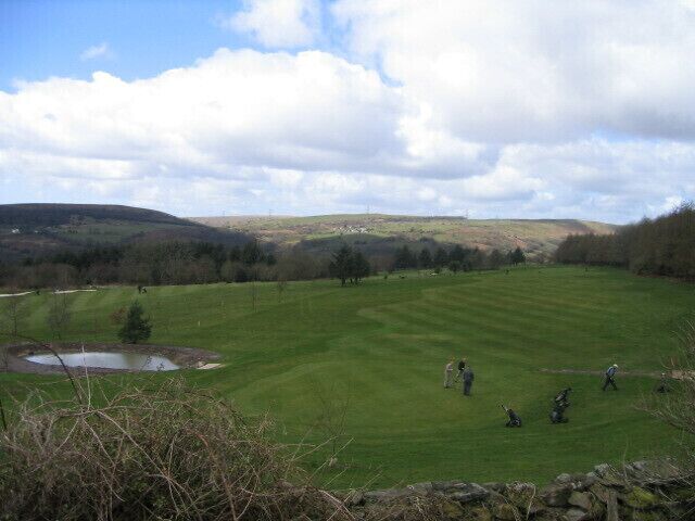 Pontardawe Golf Course Looking North west from Llangiwg Church