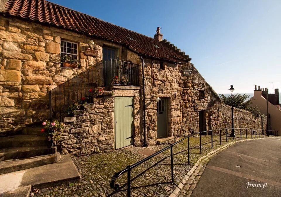 Quiet street in Pittenweem Fife Scotland 