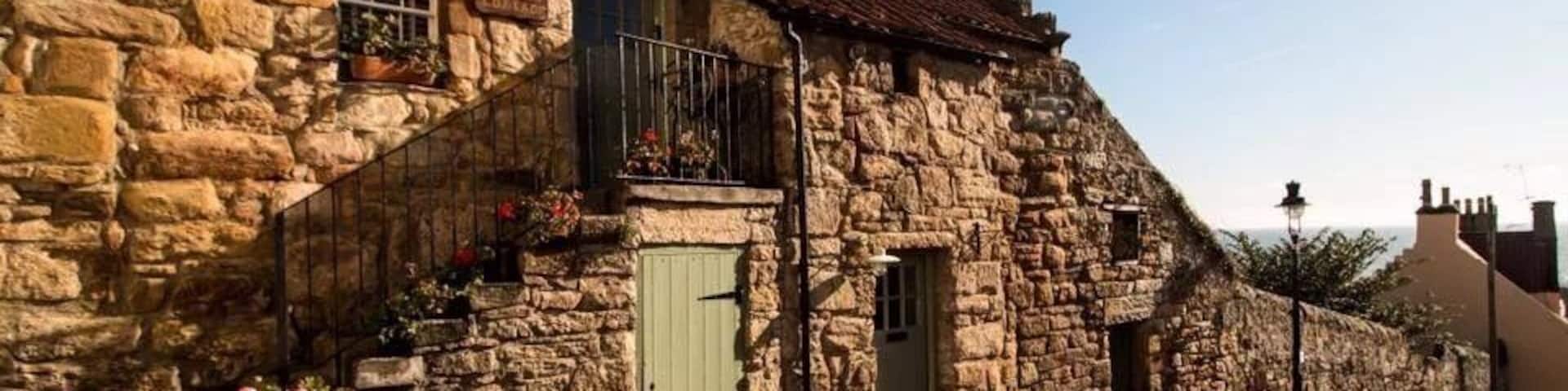 Quiet street in Pittenweem Fife Scotland