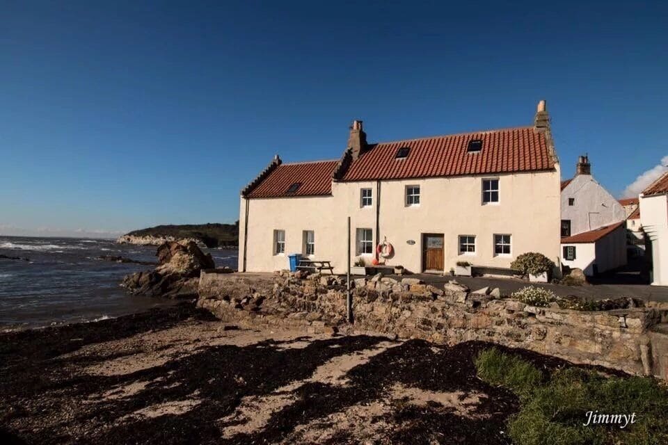 Cottage by the sea at Pittenweem Fife Scotland 