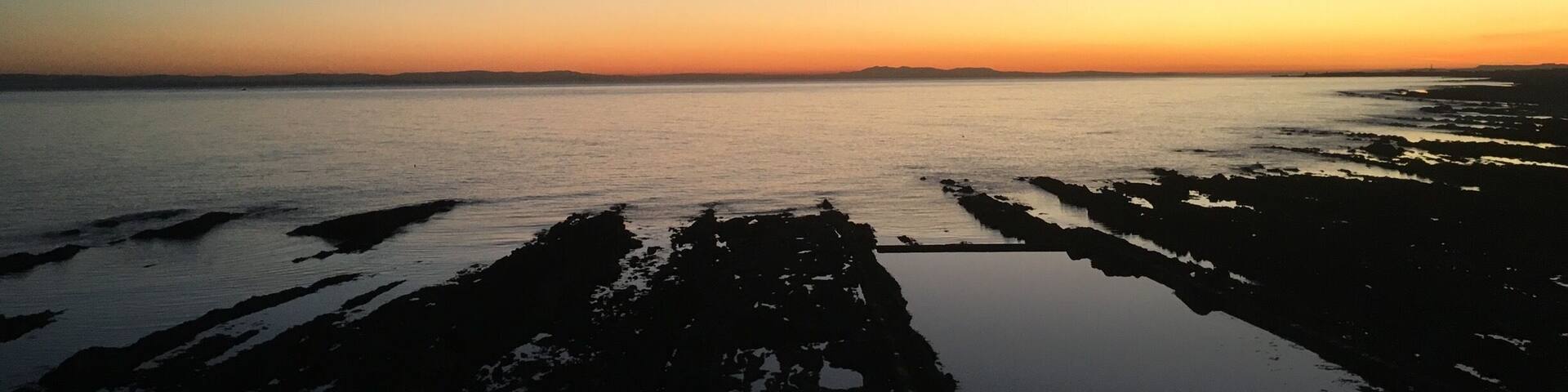 This was taken from the west Braes looking down on to the old sea-swimming pool and the Firth of Forth at Pittenweem, Fife, Scotland, long past its best but some people trying to get it back up and running again