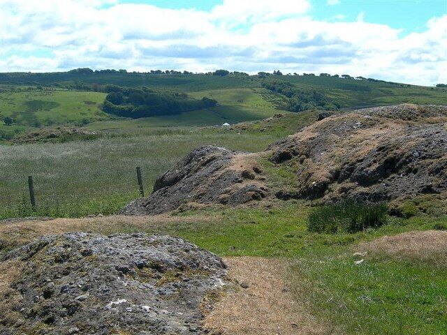Rocky Ground Looking towards the valley of the River Stinchar.