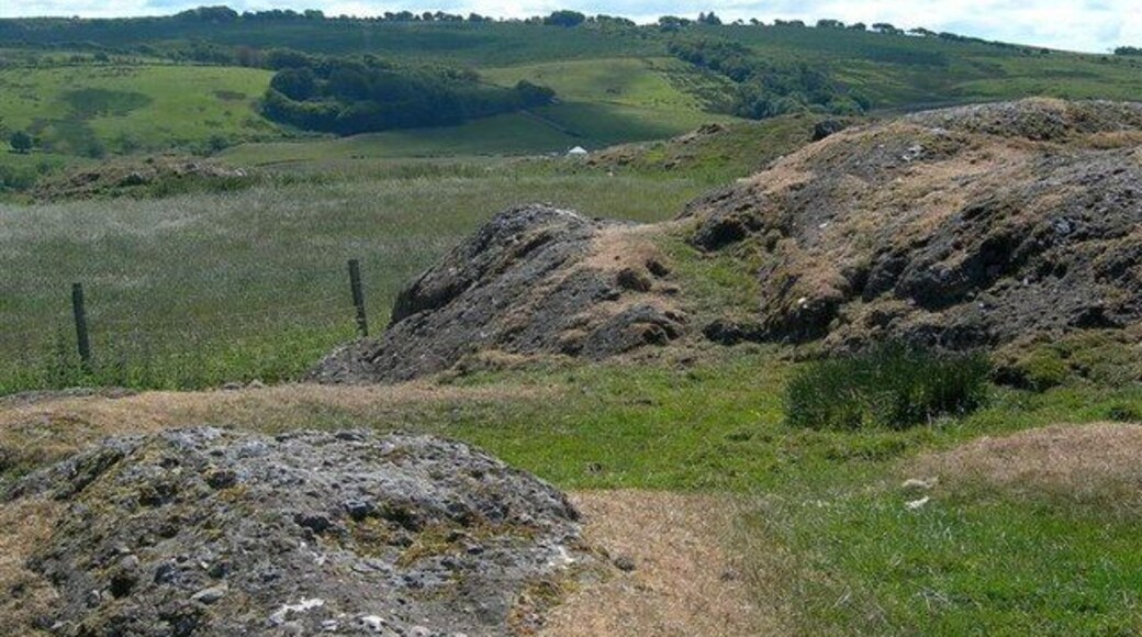 Rocky Ground Looking towards the valley of the River Stinchar.