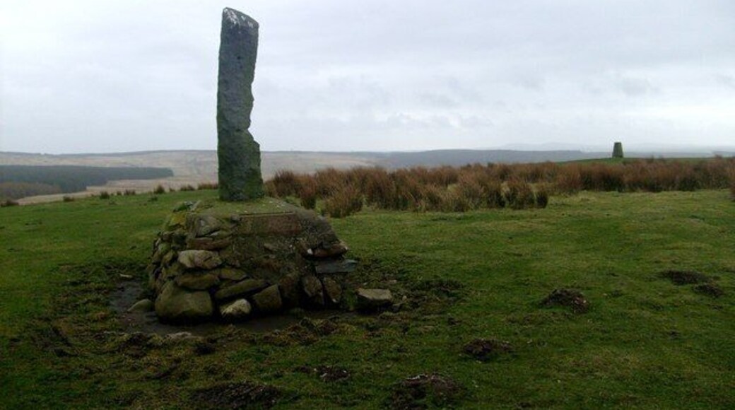 Thome Hill monument Just NNE of trig, as shown on 1:25,000 map. No inscription other than a date, which appears to be 1960.