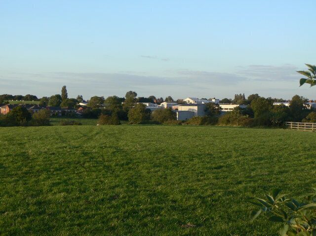 Near Strelley Court Farm Looking across to Heage Road Industrial Estate.