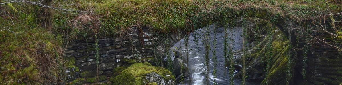 The old Roman Bridge nr. Penmachno North Wales