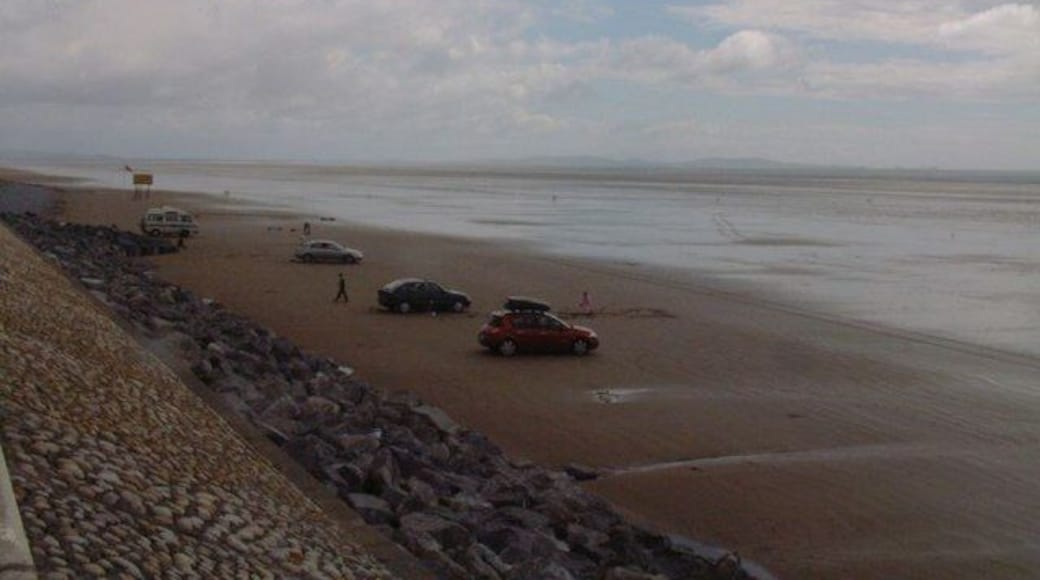 Parking on the beach, where's the sea?