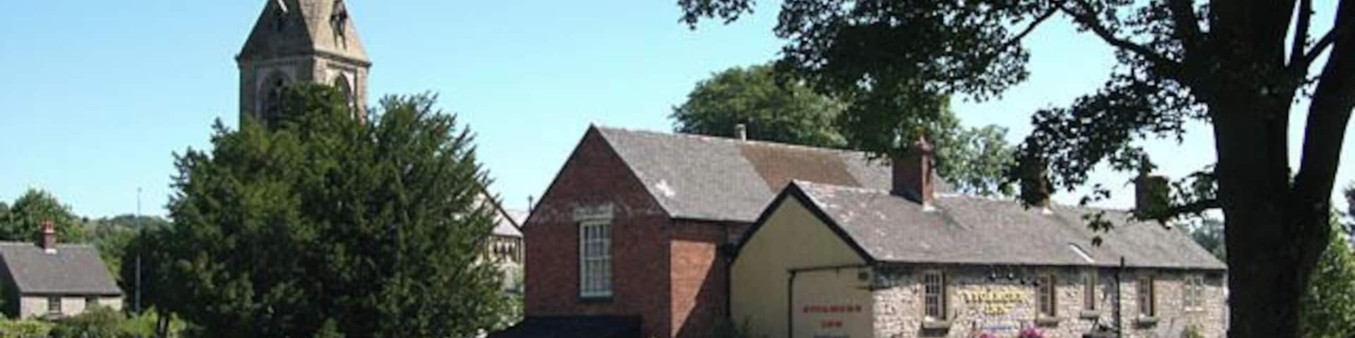 Sycamore Inn & St Peter's Church, Parwich St Peters Church was built in 1873, but its style is from an earlier period. The previous church stood on the same site for over 800 years before it was removed to make way for this church.
