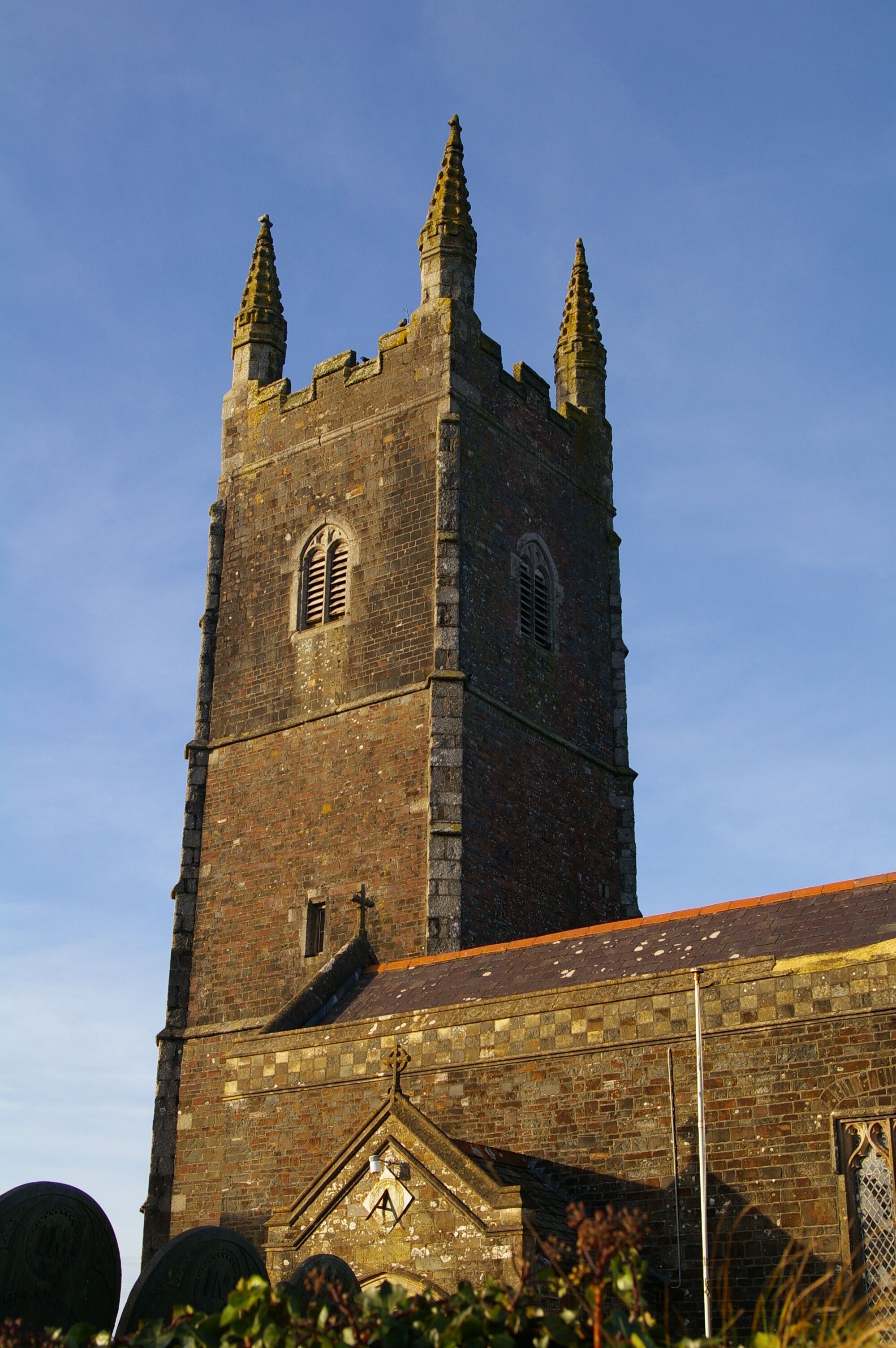 Parkham church tower This impressive tower (with a slightly crooked pinaccle) is visible on the horizon for miles around.
