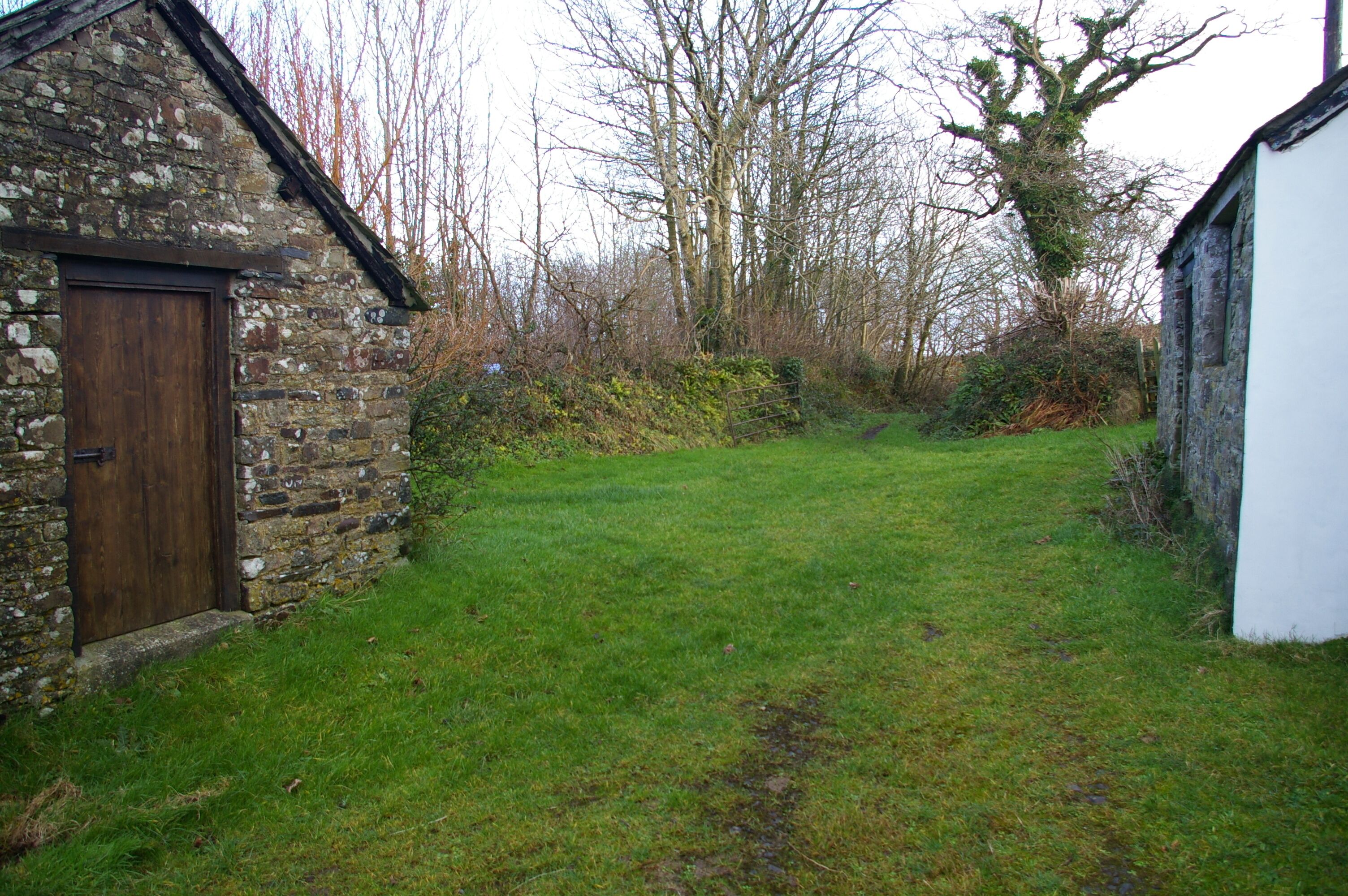 Lane at Higher Waytown The lane eventually leads to Broad Parkham.