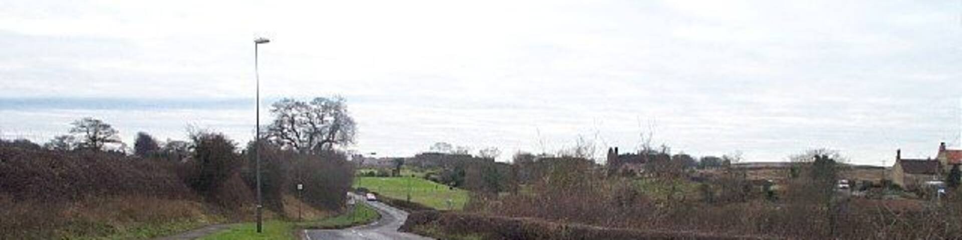 A632 Langwith. A632 road looking south west towards Upper Langwith
