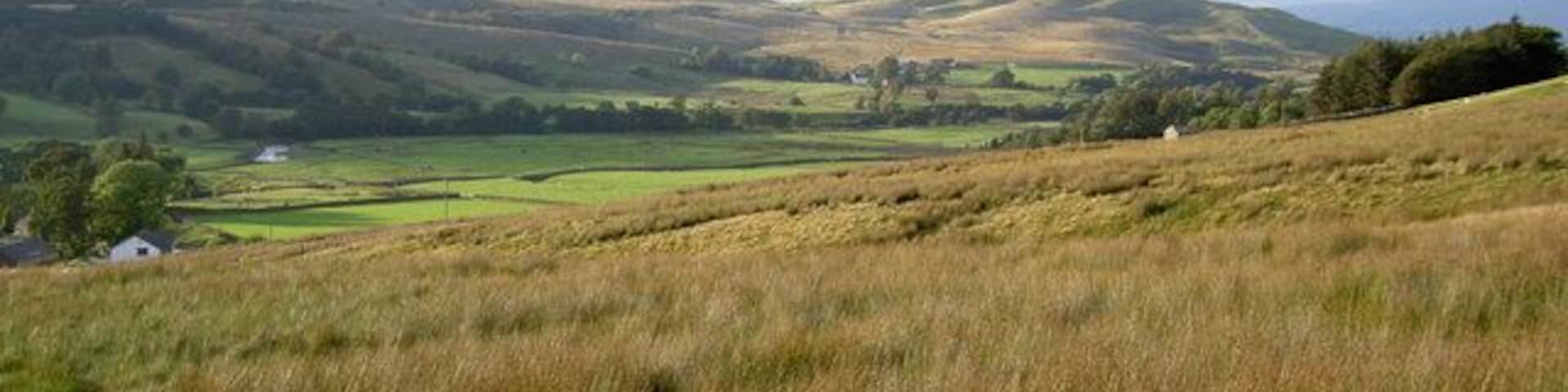 The view towards Ing Hill where I started today