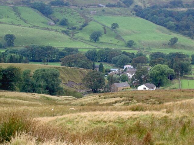 Outhgill from above The only walker I met on the fell today told me that Michael Faraday was born here. This site (more accurately, I think) advises that his father lived here.