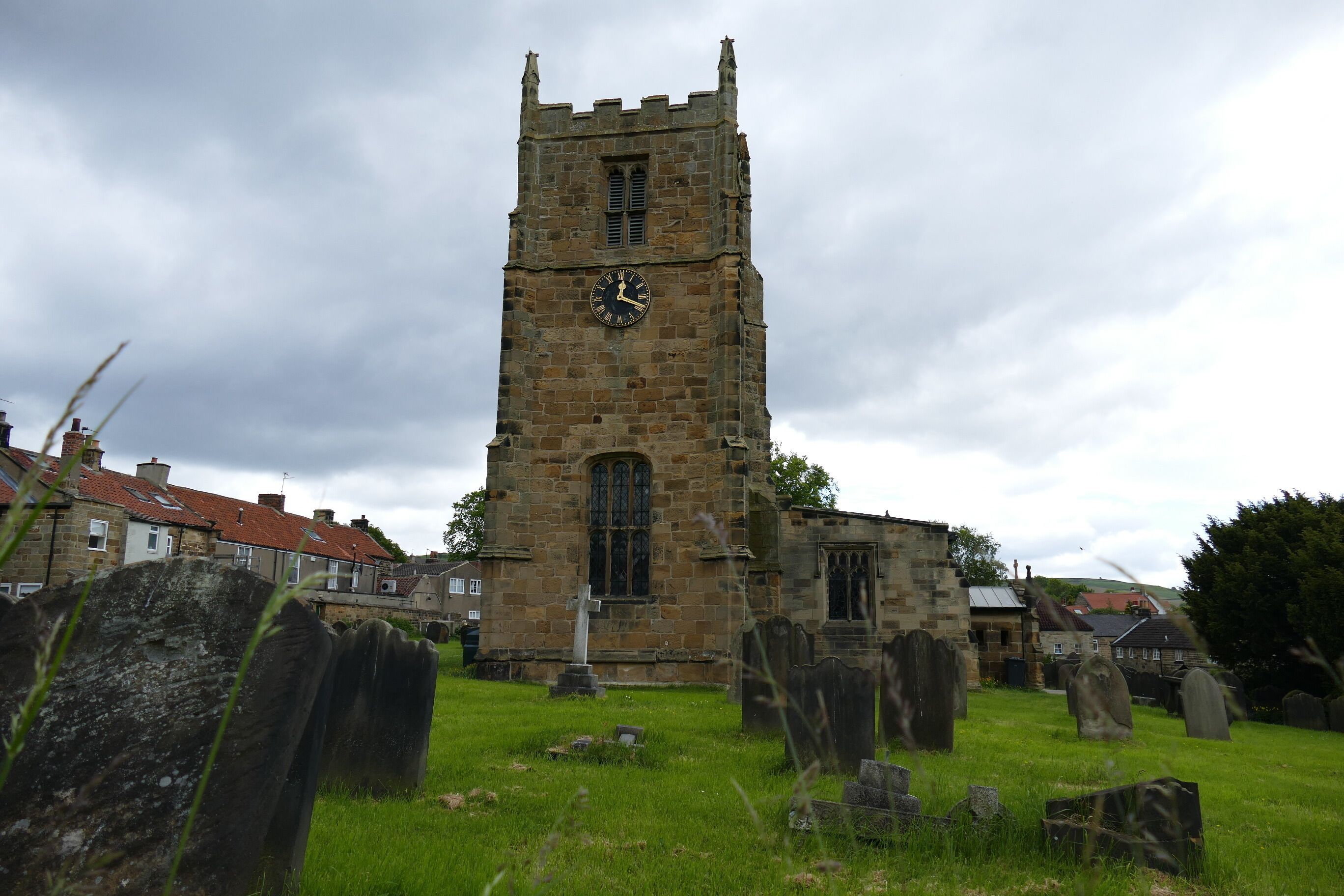 Graveyard at St. Peter's Church - Osmotherley, North Yorkshire, England, 18.6.2015