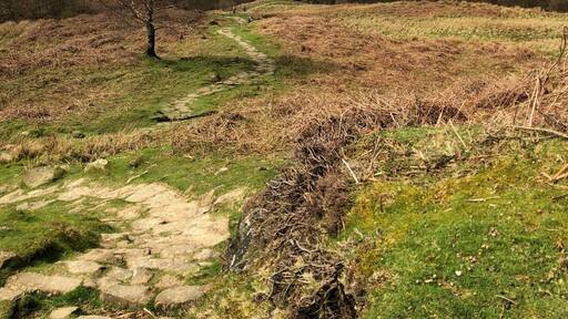This is the view looking down onto is Osmotherly in North Yorkshire. The pin on the map is accurate. It’s a wonderful decent into the valley through woods and reservoirs