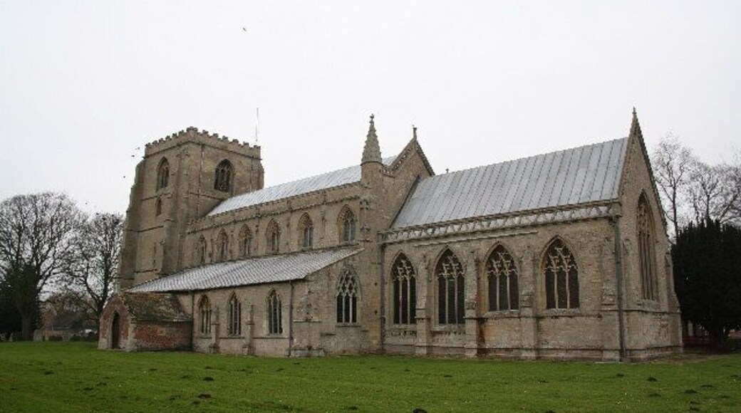 St Mary's parish church, Old Leake, Lincolnshire, seen from the southeast