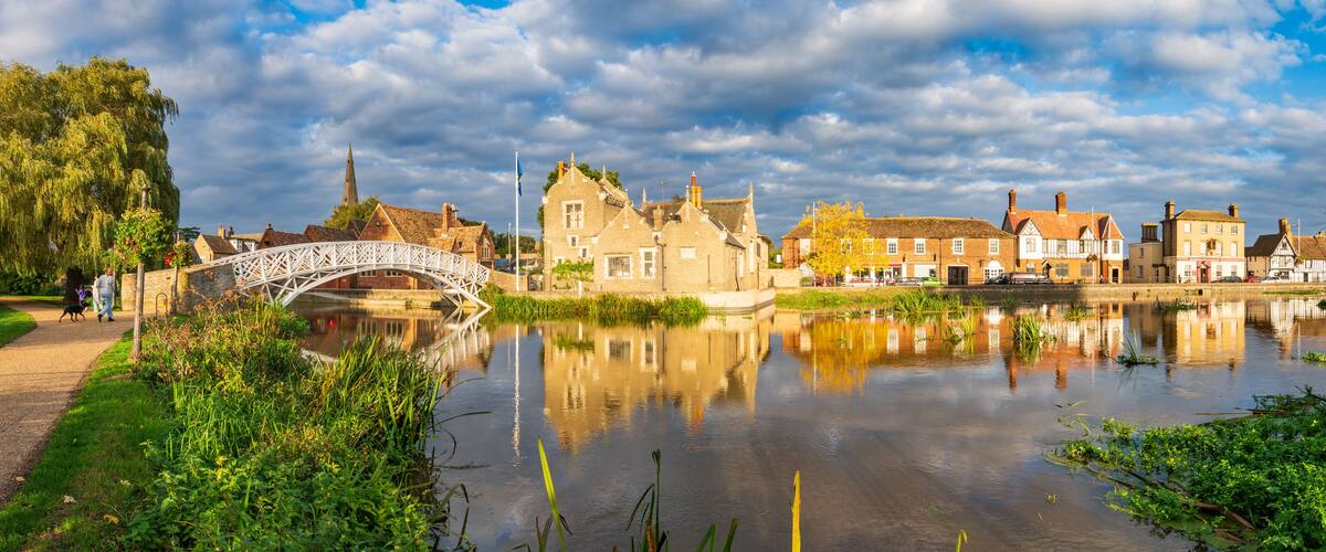 Chinese Bridge aat Godmanchester in Cambridgeshire, England