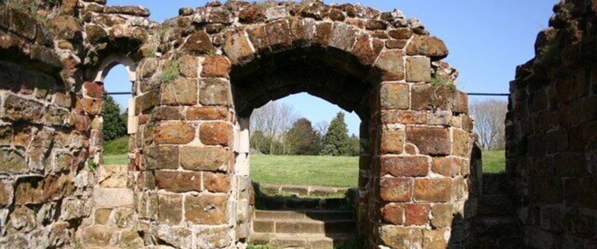 Kitchen Tower doorway Looking from inside the tower remains
