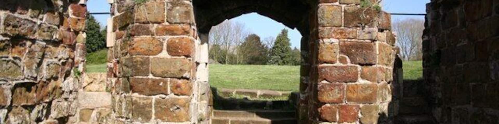 Kitchen Tower doorway Looking from inside the tower remains
