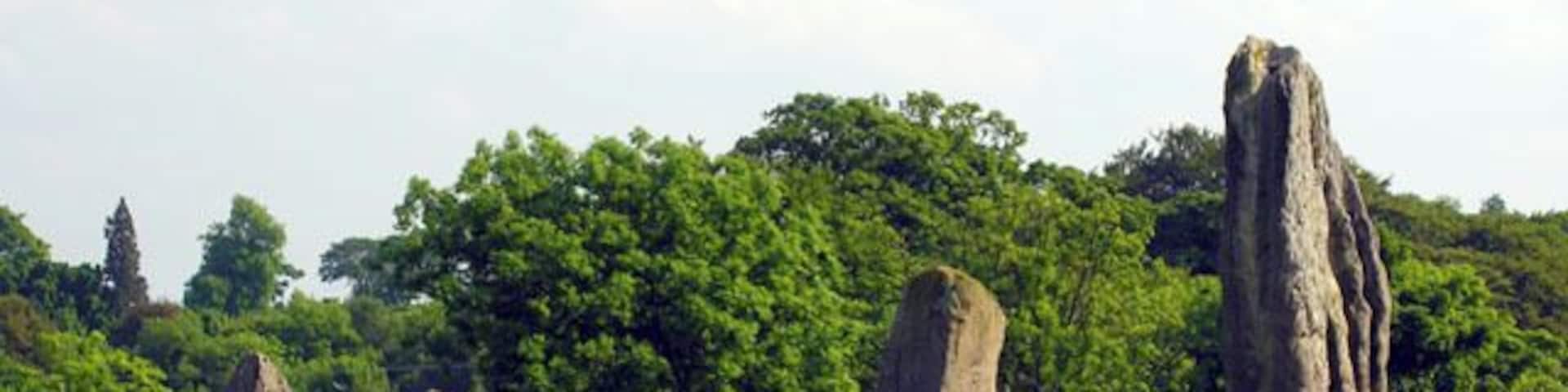 Tuilyies Standing Stones near Torryburn These four stones are said to be the remains of a circle. The name 'Tuilyies' is a corruption of the Scots word 'tulzie' which signifies a fight, and the stones are said to mark the graves of chiefs who fell in an alleged battle here. More information in this article http://www.rcahms.gov.uk/pls/portal/newcanmore.details_gis?inumlink=49451