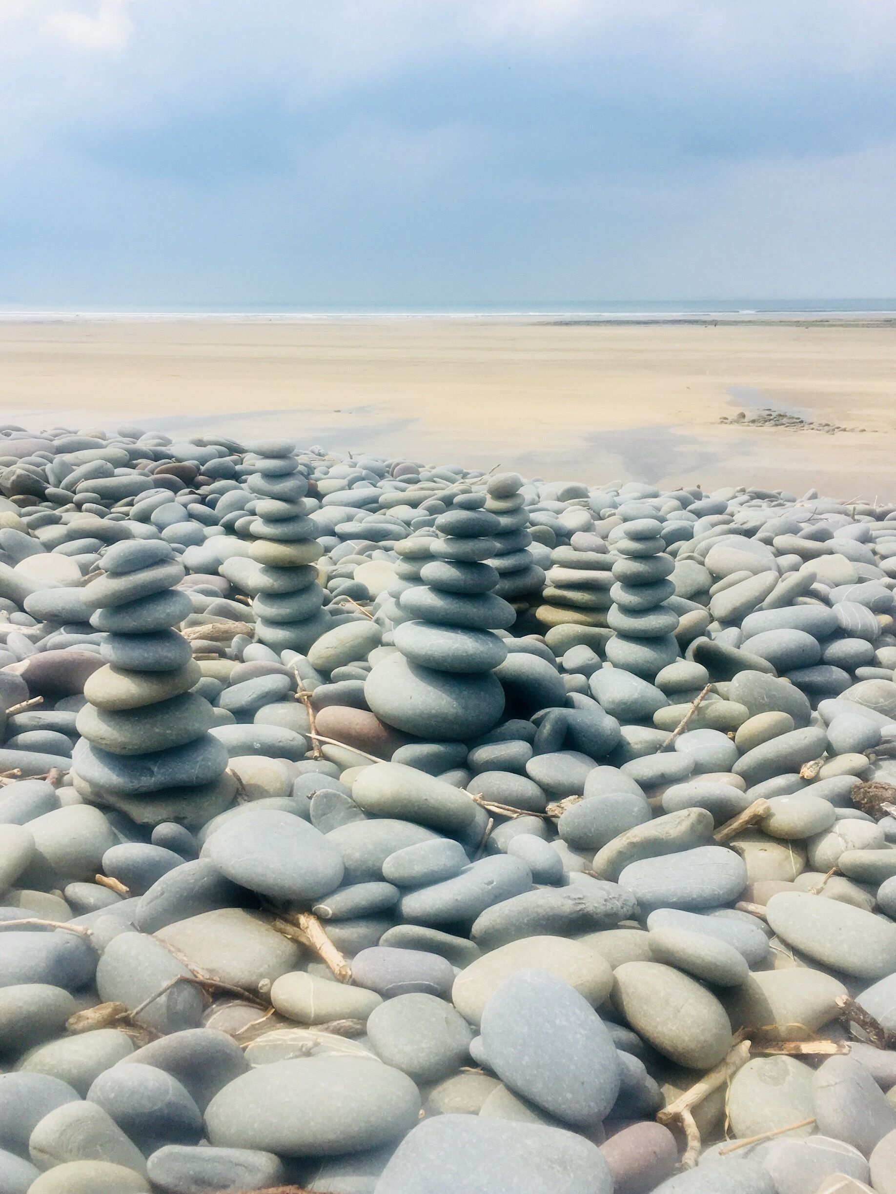 Northam Burrows, Appledore, North Devon. A huge sandy beach with natural pebble ridge made up of thousands of irresistible smooth grey pebbles. You can surf, swim, play in rock pools, build sand castles, BBQ, run, watch the sunset, make a den in the pebbles, play golf and walk your dogs here. It’s a nature reserve too. Lovely! 