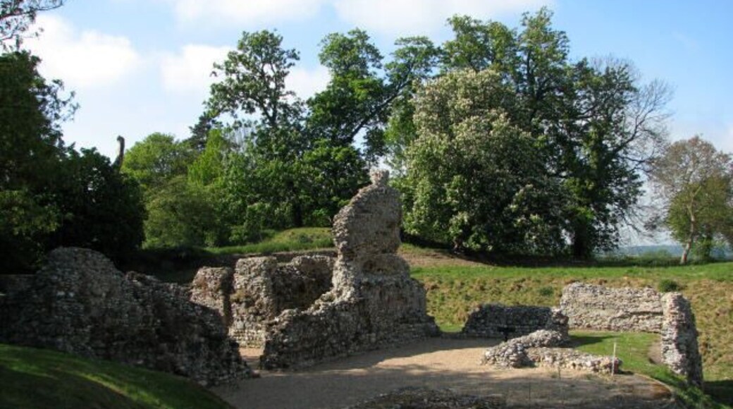 Ruins of 11th-century bishop's chapel and 14th-century fortified manor house at North Elmham, Norfolk, England
