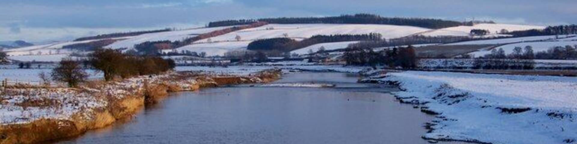 River Teviot At Nisbet A view of the Teviot on a winter's afternoon.