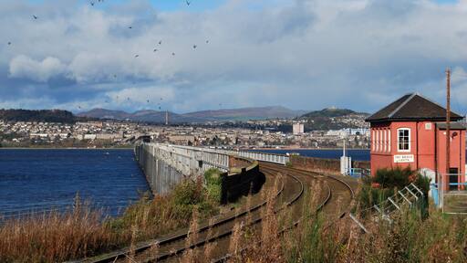 Tay Rail Bridge from south end