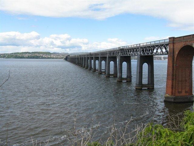Tay railway Bridge from Wormit