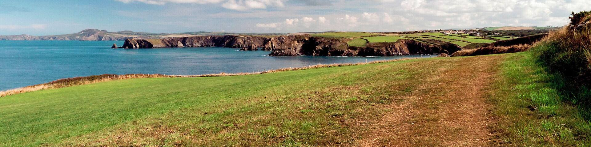 The beautiful Pembrokeshire coast stretching west from Newgale, fabulous walking country.