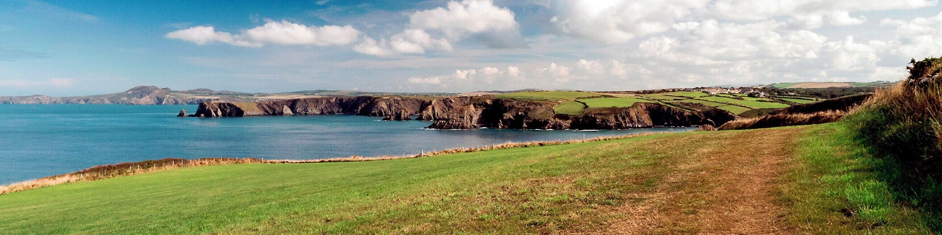 The beautiful Pembrokeshire coast stretching west from Newgale, fabulous walking country.