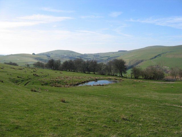 Pool above Nant-Melan Pool near track from Foice Farm to Nant Melan