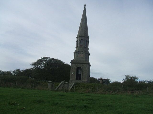 Culsh monument, New Deer the 80ft (24m) Culsh Monument, erected 1876 in memory of William Fordyce MP of Brucklay , Aberdeenshire's first MP. Viewing platforms are provided at the base, and at the top of the spiral staircase within the tower. On a clear day the distant Caithness Hills can be seen to the north, Ben Rinnes at Dufftown in the west, the Grampian Mountains to the south and Peterhead to the east.