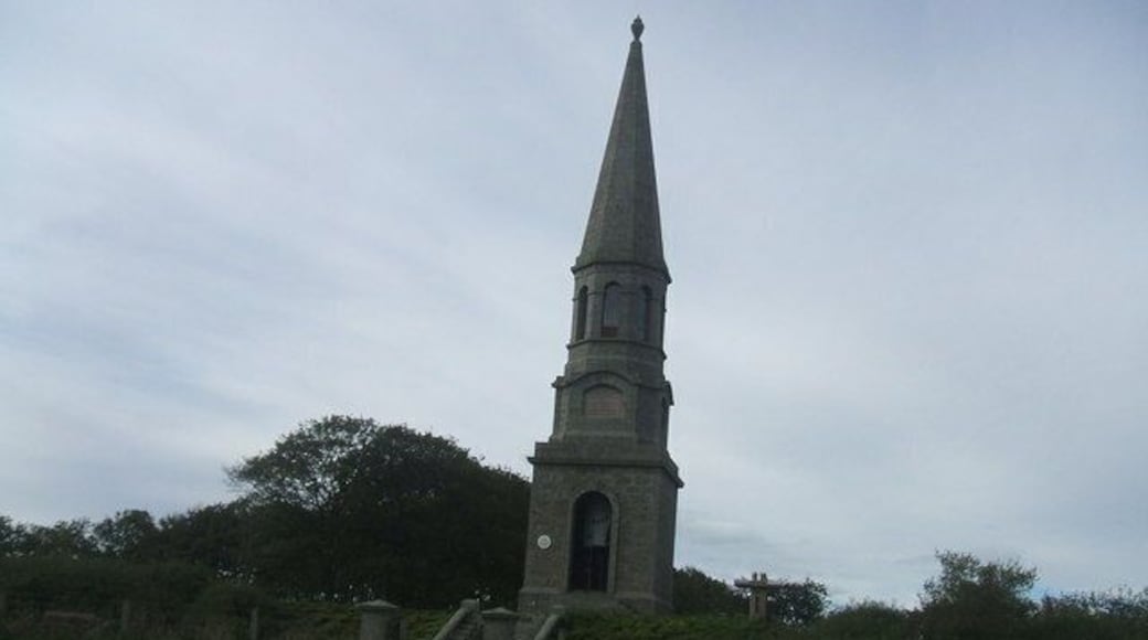 Culsh monument, New Deer the 80ft (24m) Culsh Monument, erected 1876 in memory of William Fordyce MP of Brucklay , Aberdeenshire's first MP. Viewing platforms are provided at the base, and at the top of the spiral staircase within the tower. On a clear day the distant Caithness Hills can be seen to the north, Ben Rinnes at Dufftown in the west, the Grampian Mountains to the south and Peterhead to the east.