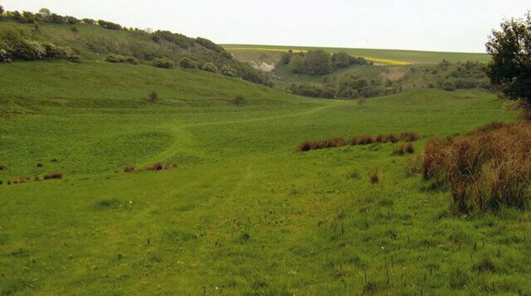 Chalk feature. This could be just a part of the natural landscape or maybe some kind of old quarry.