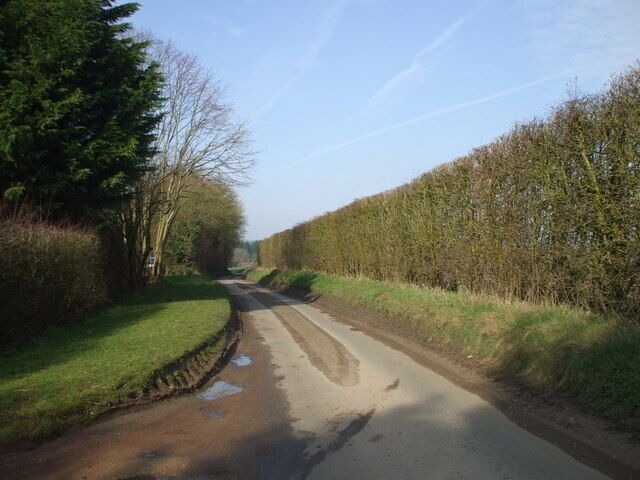 St. Andrew's Lane, Necton Looking towards the junction with the A47