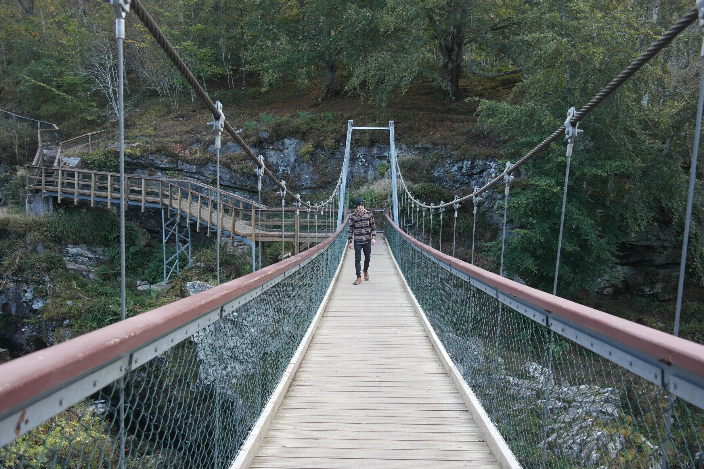 The bridge at Rogie Falls. #architecture