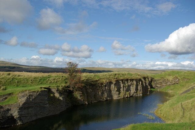 Flooded quarry south of Muirkirk