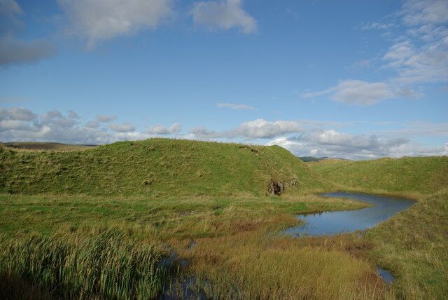 Pool south of disused quarries