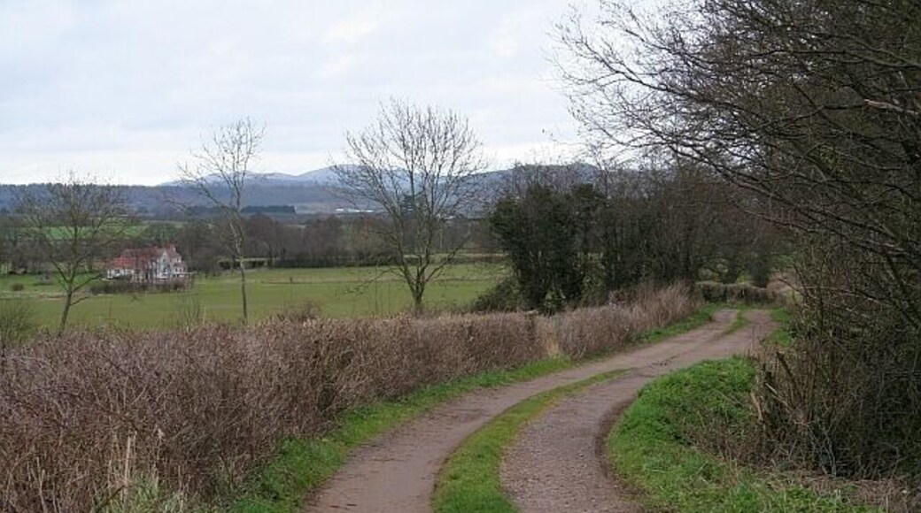 Lane to Ryemeadows Once an important routeway. Looking towards Old Normandys