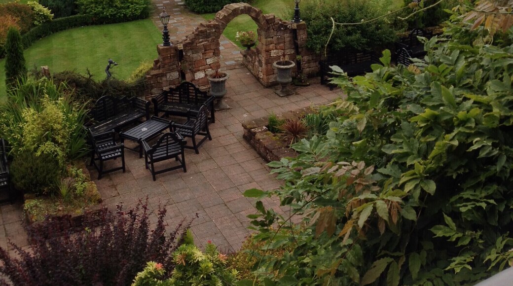 The view from one of the hotel rooms