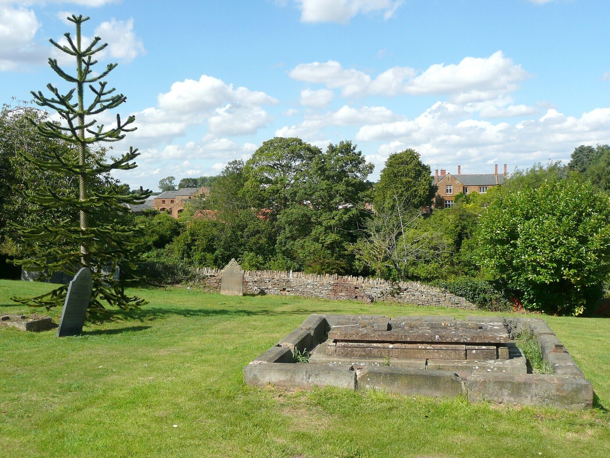 View from the churchyard, Moulton