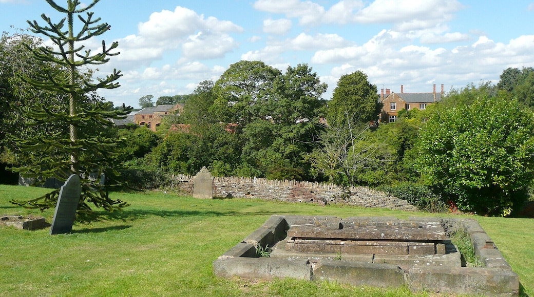 View from the churchyard, Moulton