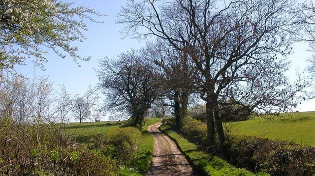 Moreton Pinkney The Macmillan Way climbs uphill towards the Village.