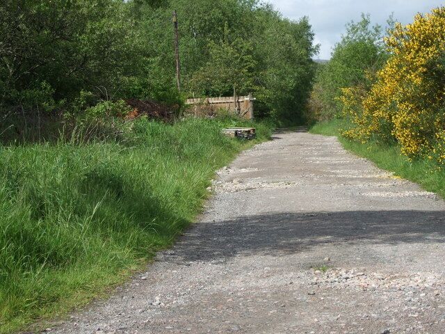 Dismantled railway by Sauchen road Near former Monymusk Station.