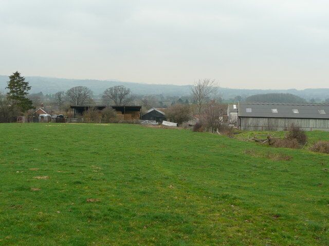 Wood Farm Looking north from the Snailbeach road.