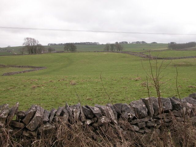 Over the fields to Back O Th Hill farm Typical farmland outside the village of Flagg