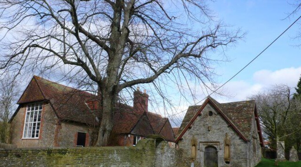 Church Hall Milborne Port The church hall is on the left just outside the church wall. The smaller building inside the churchwall is older and is now used for storage.